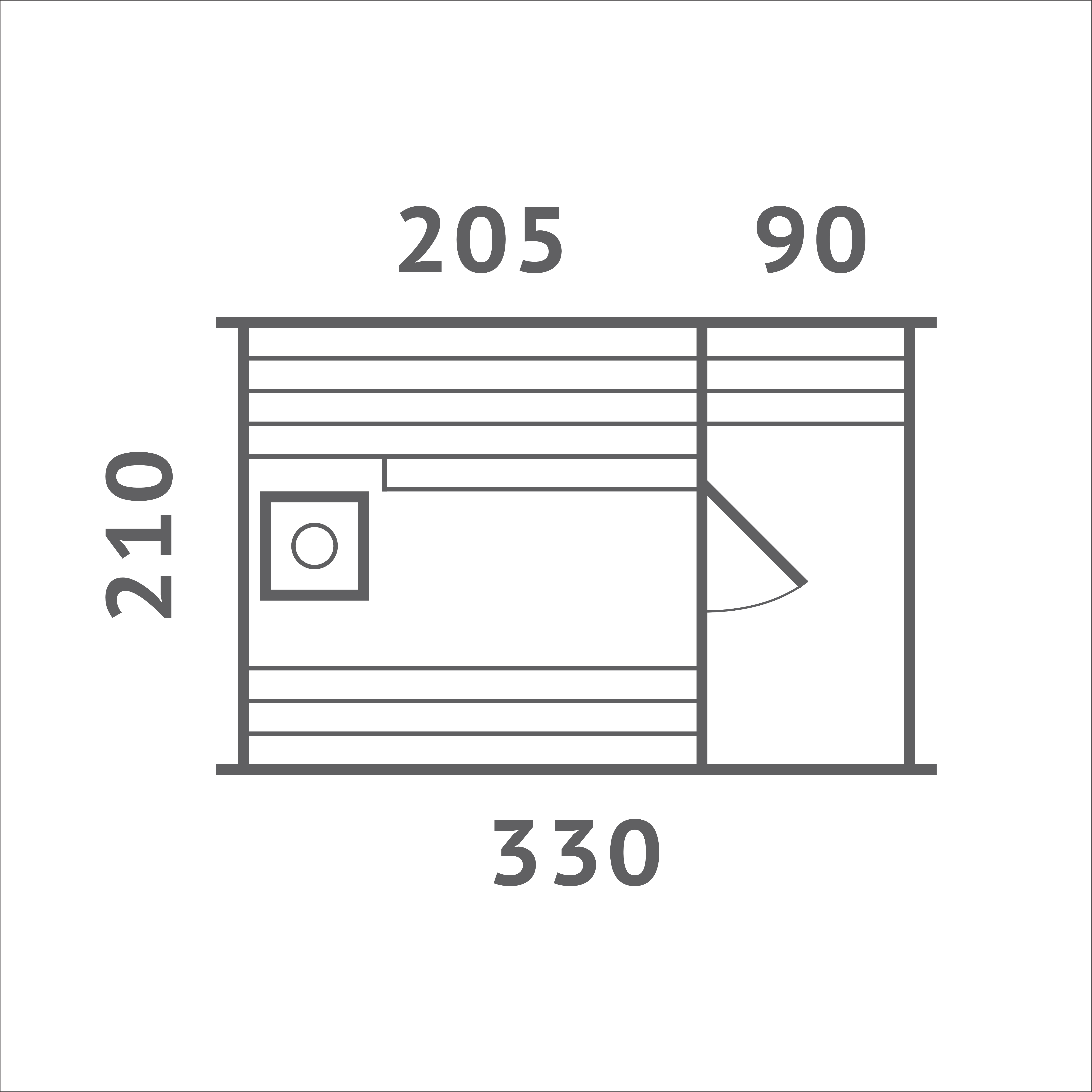 Баня БОЧКА МАЛЕНЬКАЯ с верандой 0,9м