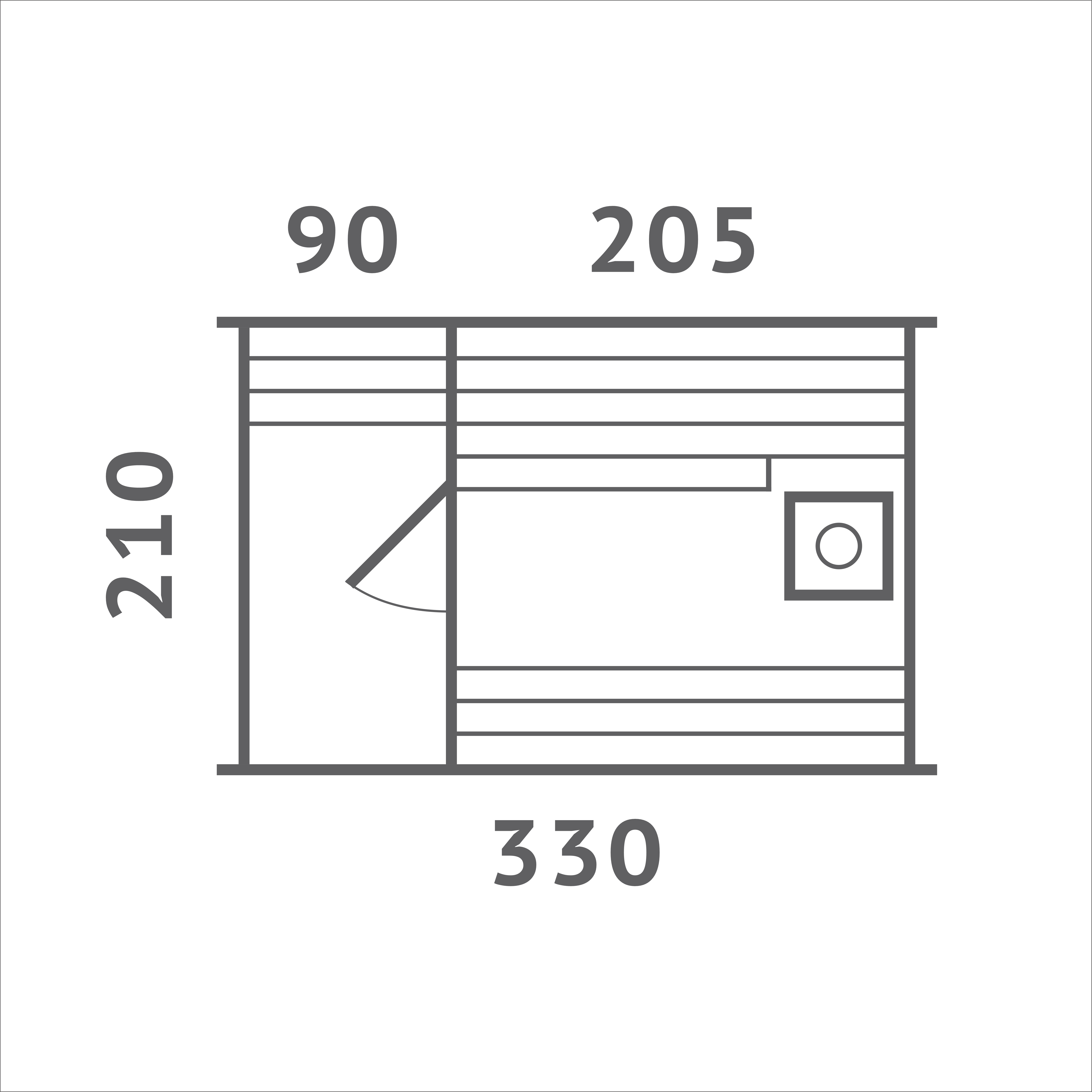 Баня БОЧКА МАЛЕНЬКАЯ с верандой 0,9м