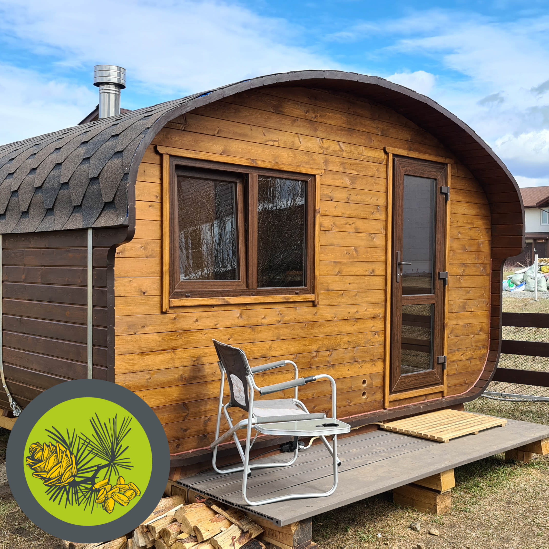 Баня КВАДРО ОВАЛ 4х5