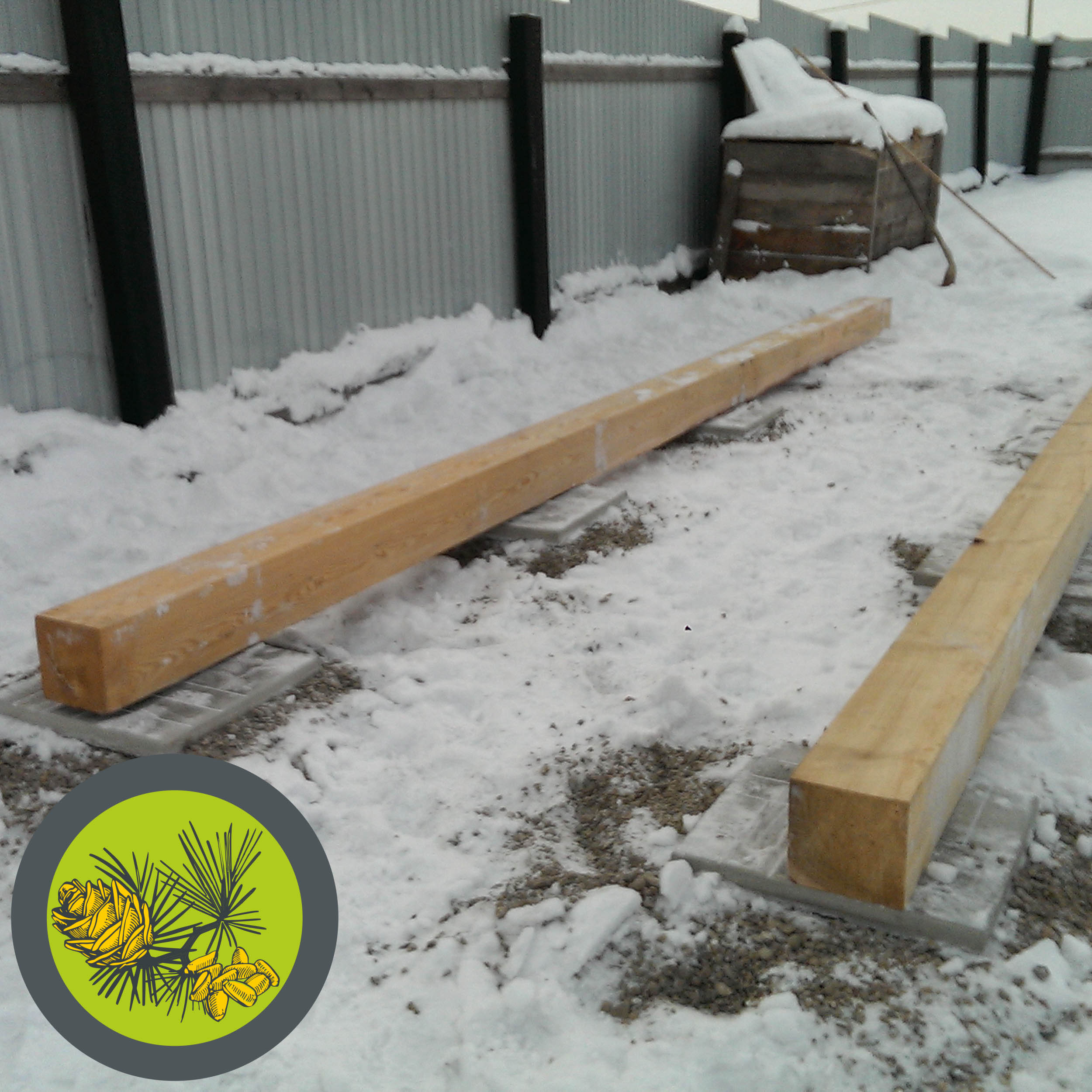 Опорный брус 6м ~100х150 с доставкой, 2шт