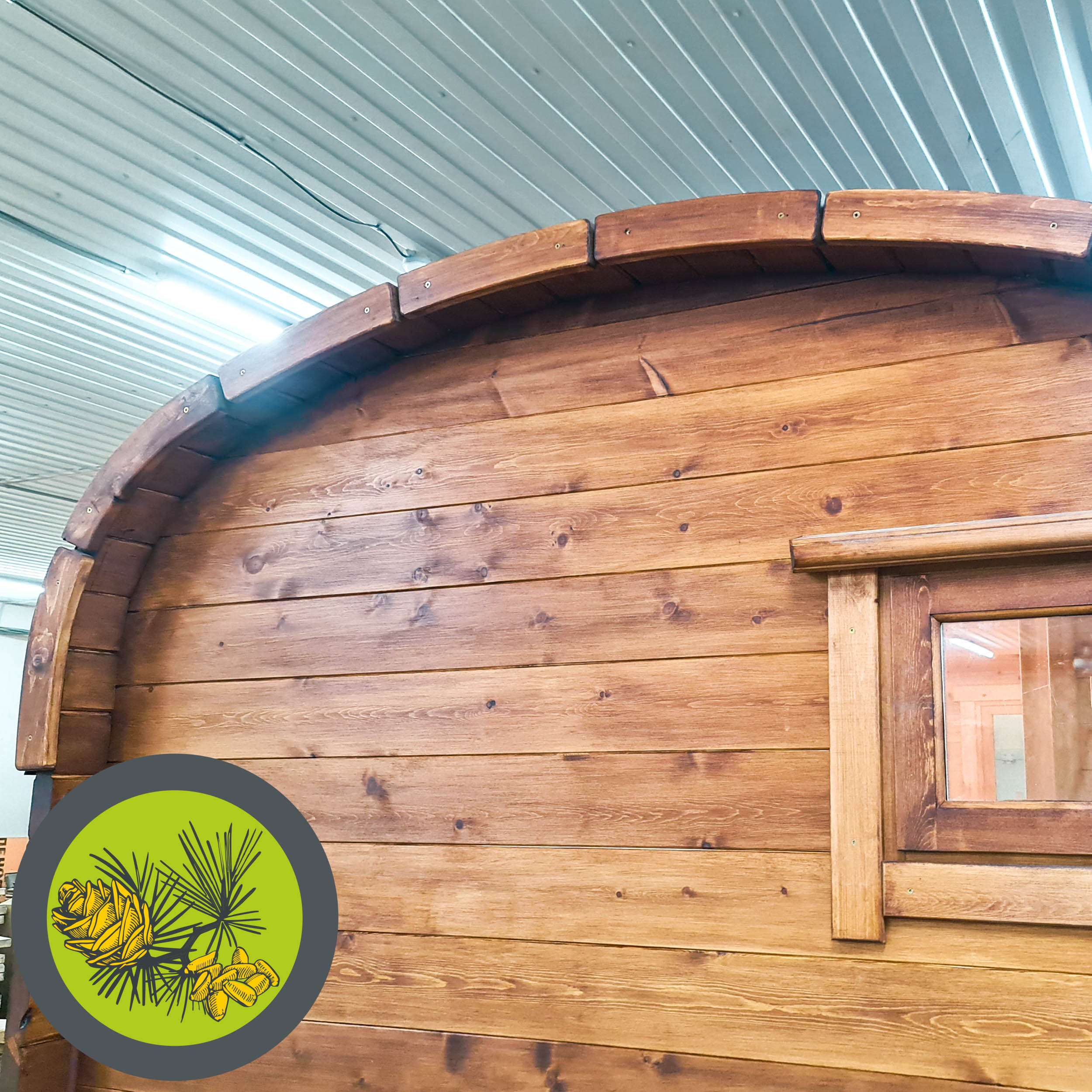 Окантовка торцов бани