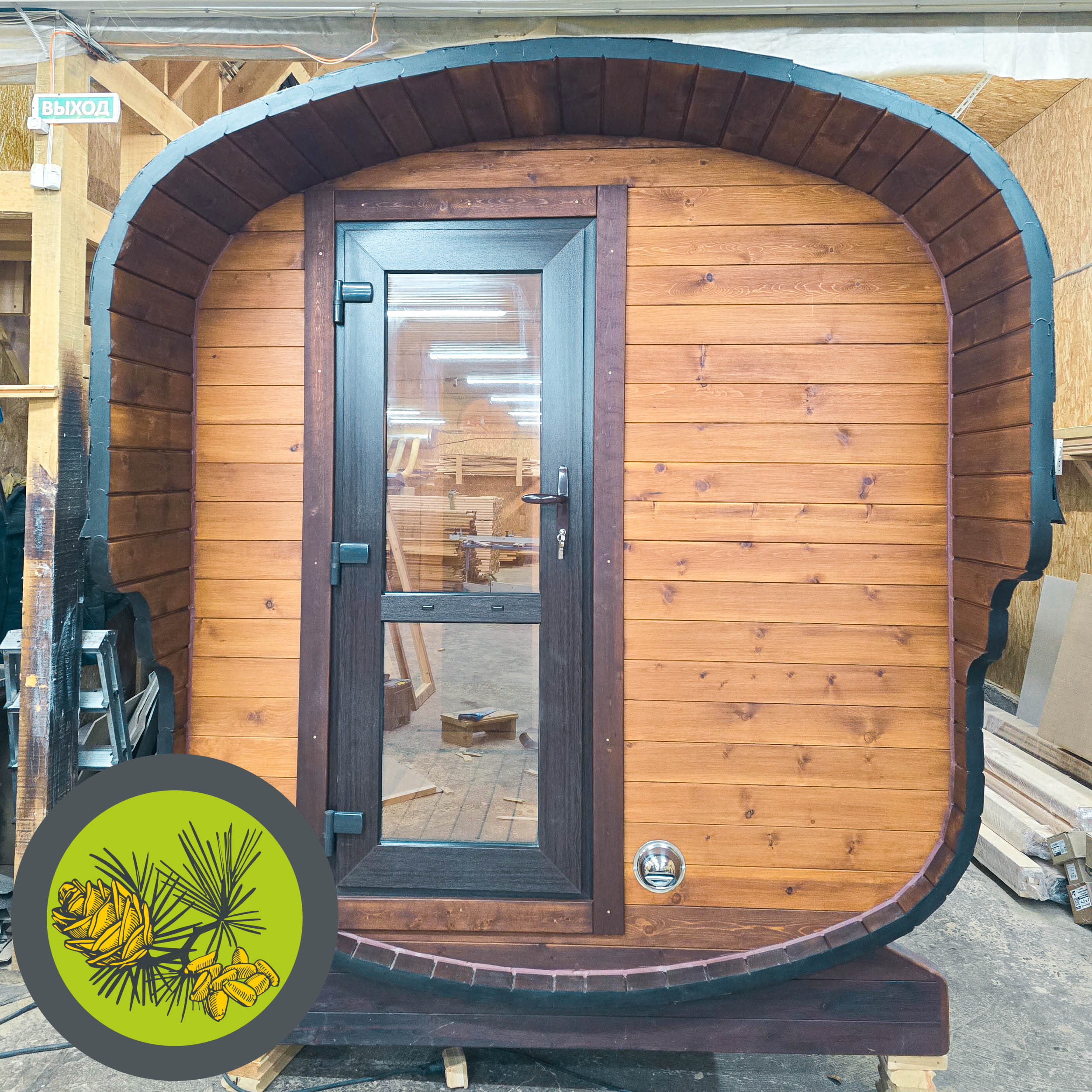 Дверь входная пластик (золотой дуб/темный дуб) ~750x1900