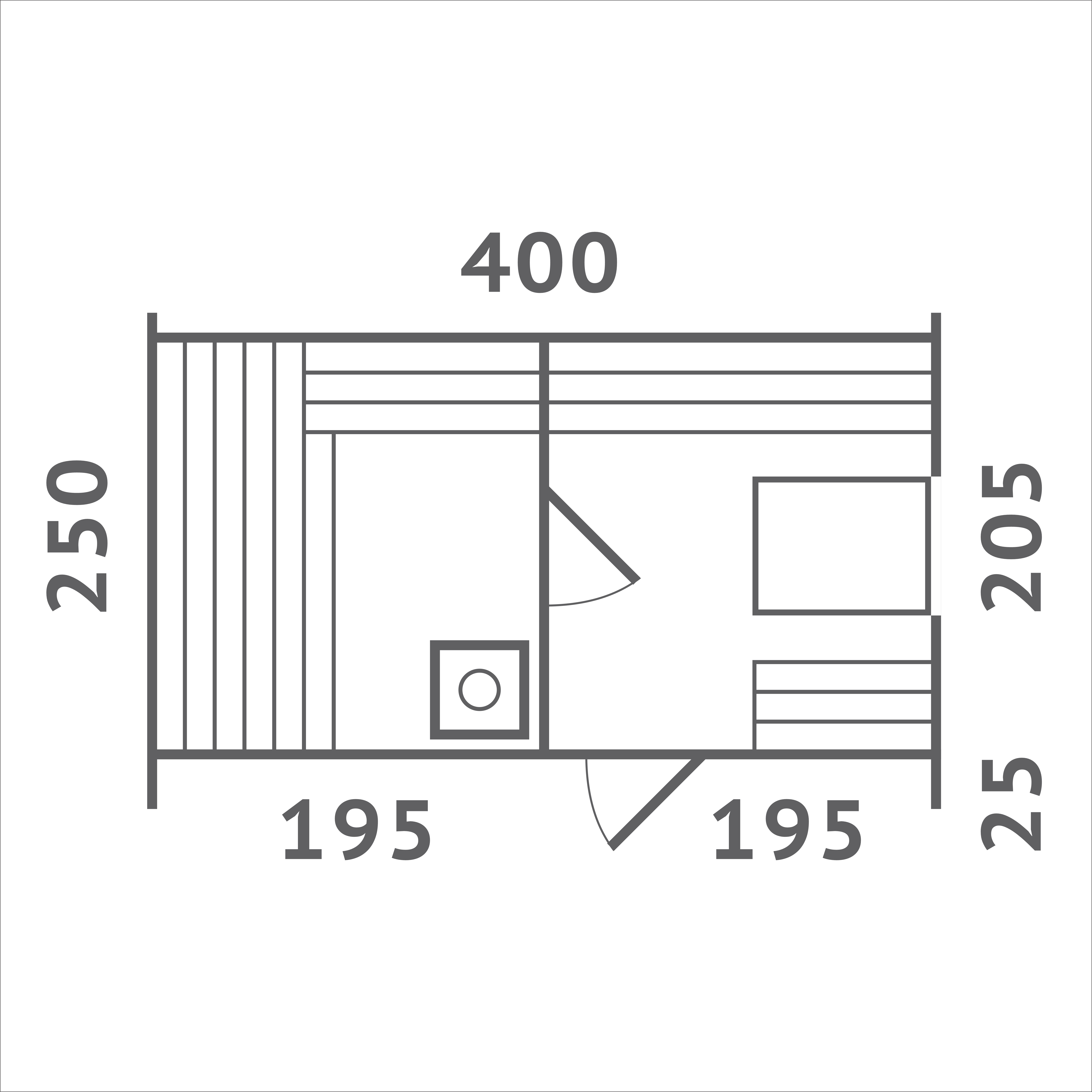 Баня КВАДРО ОВАЛ 4х2.5