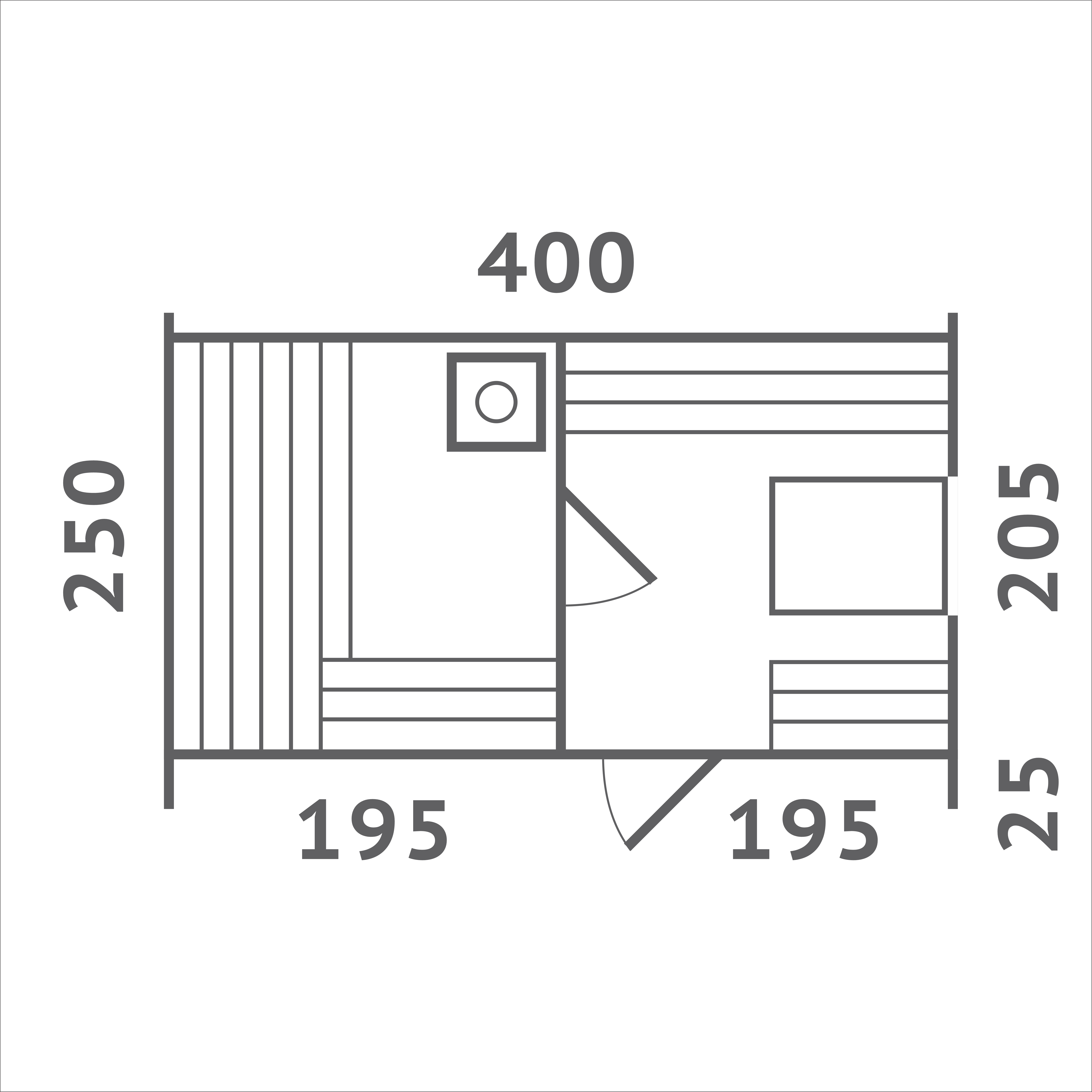 Баня КВАДРО ОВАЛ 4х2.5