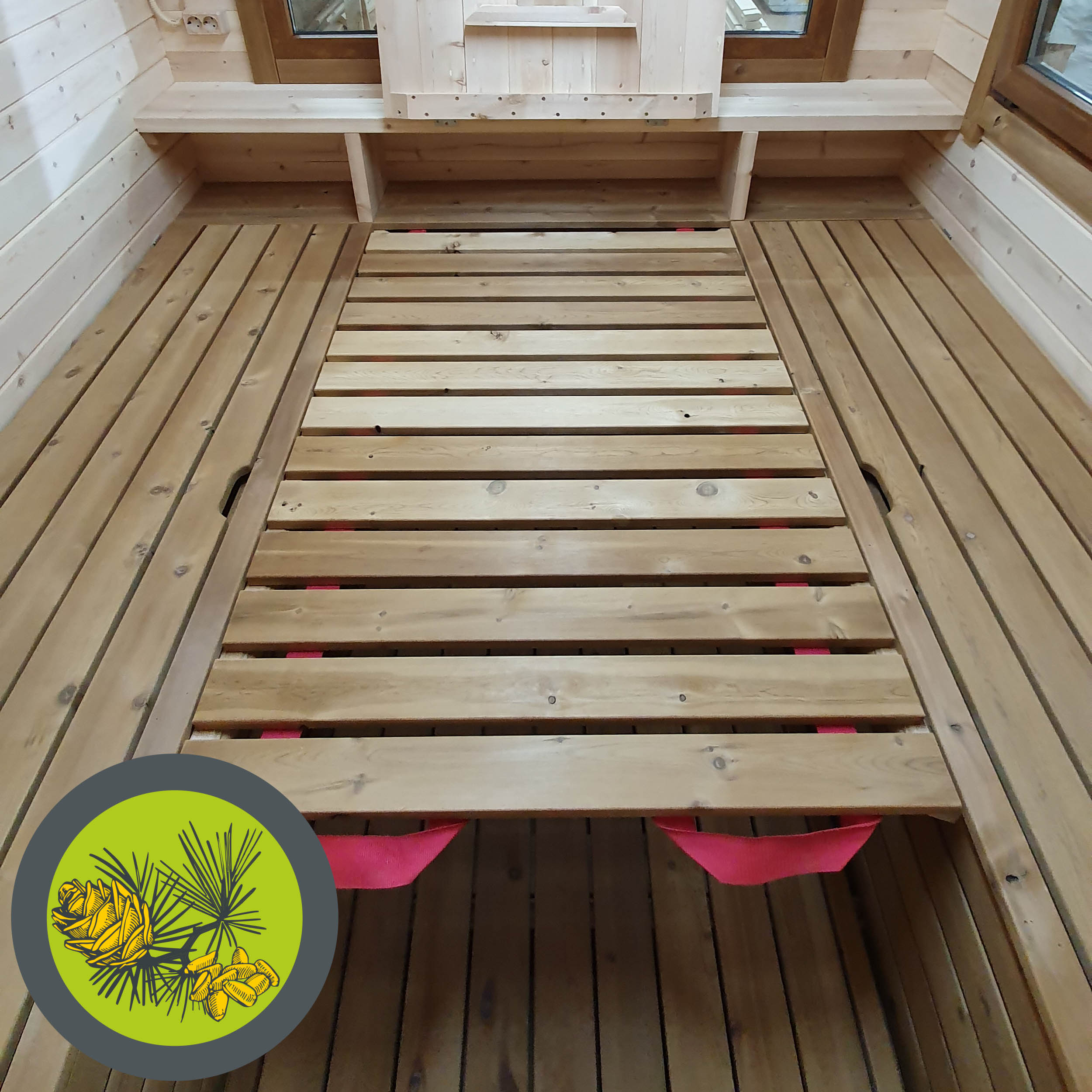 Рулонная кровать с пристольем