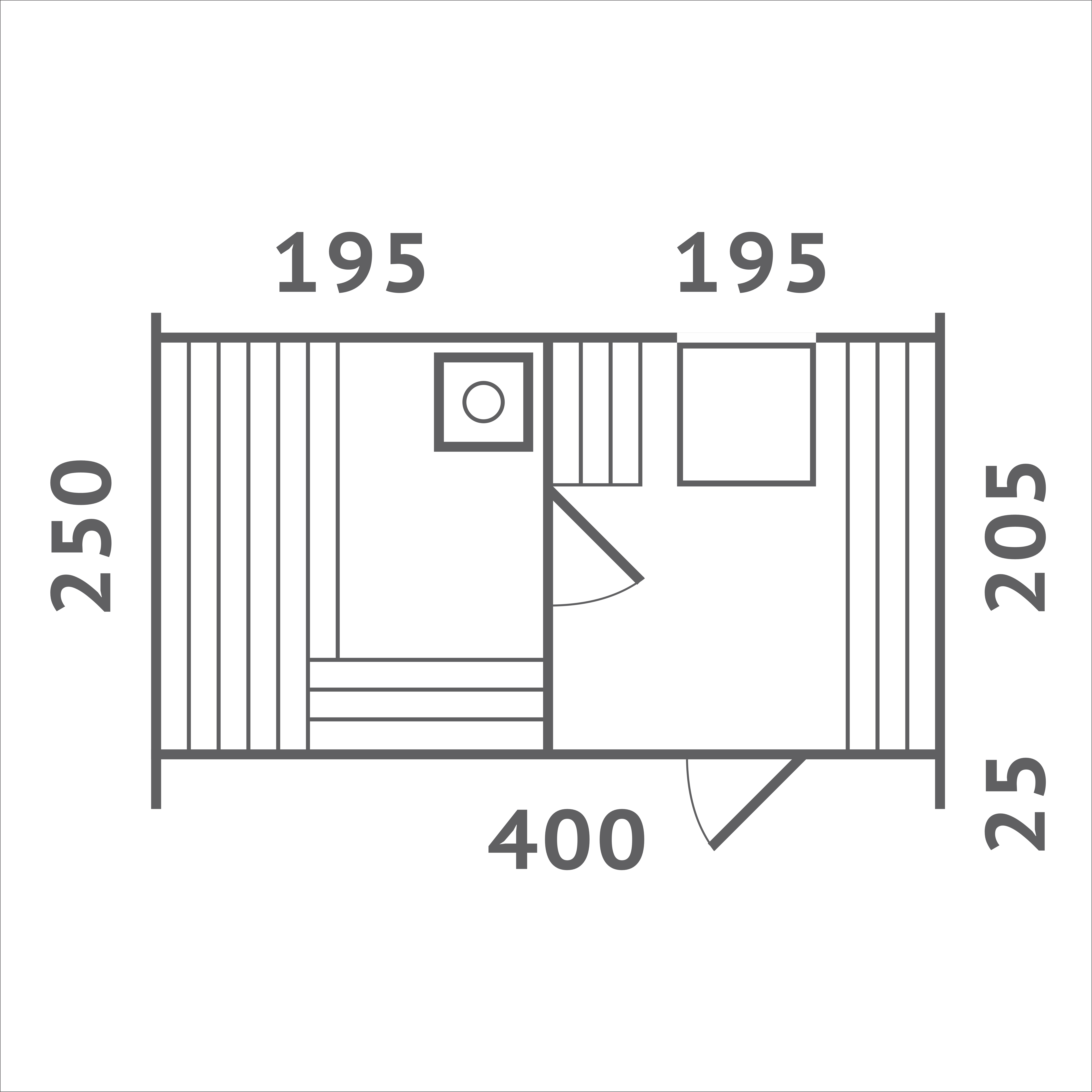 Баня КВАДРО ОВАЛ 4х2.5