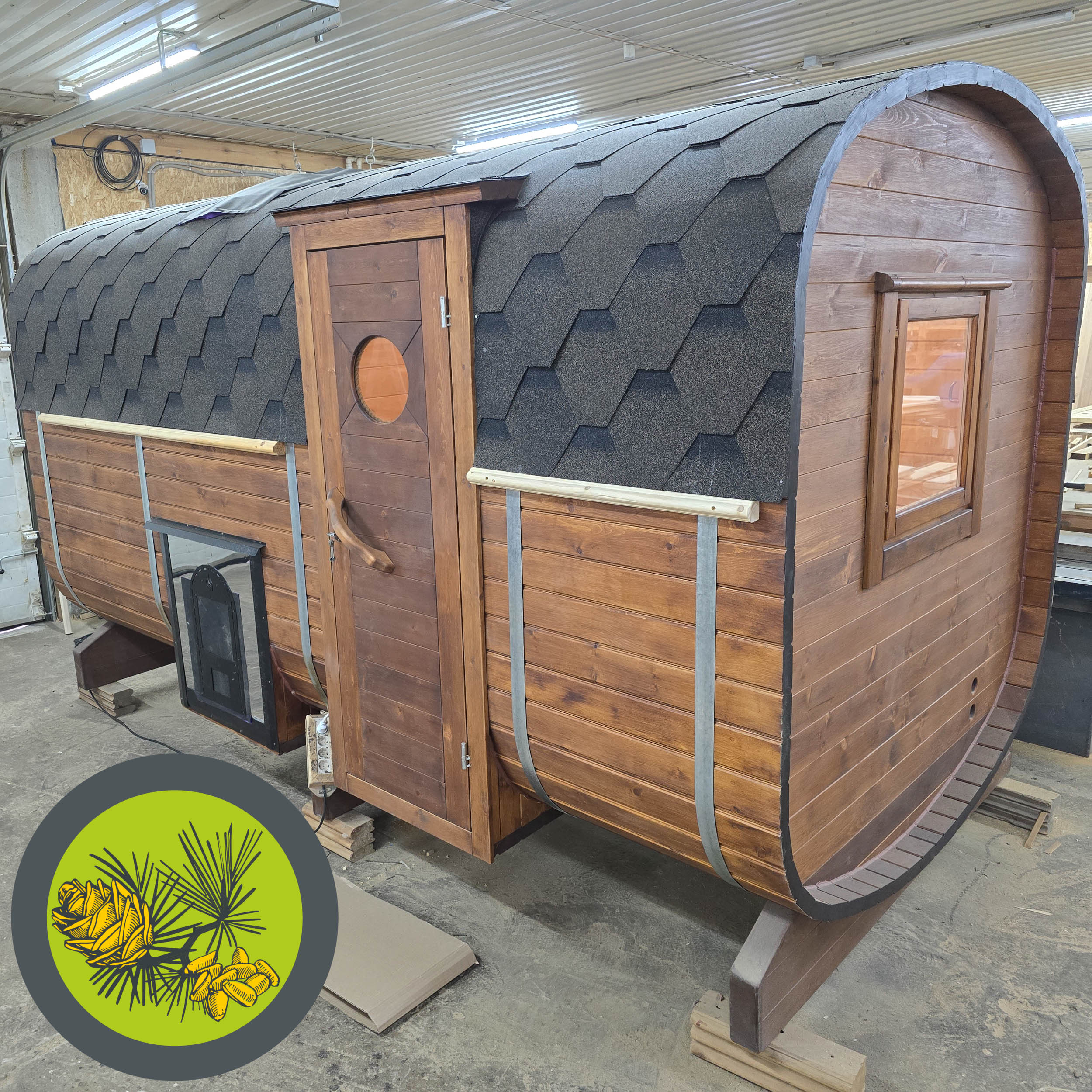 Баня КВАДРО СРЕДНЯЯ вход сбоку