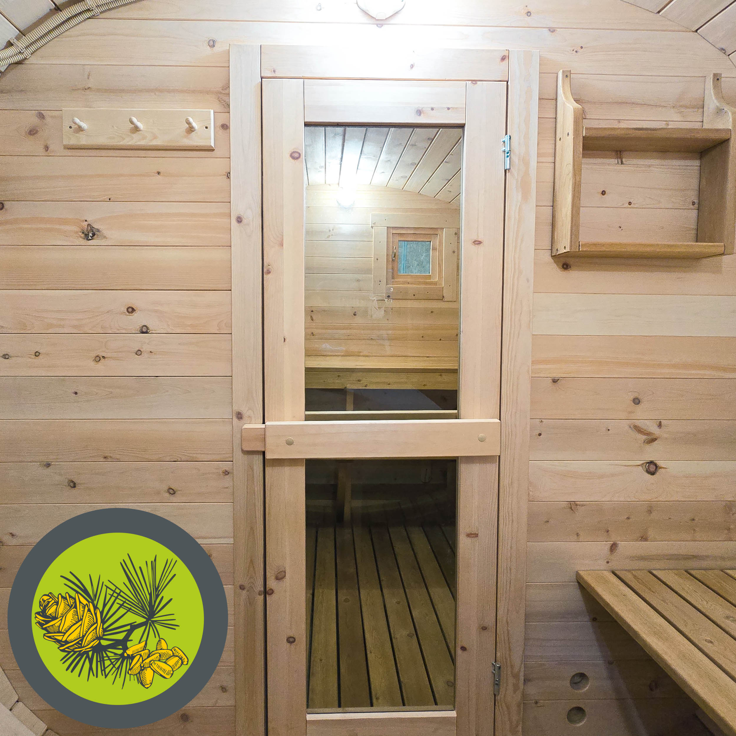 #585 Баня КВАДРО СРЕДНЯЯ вход сбоку