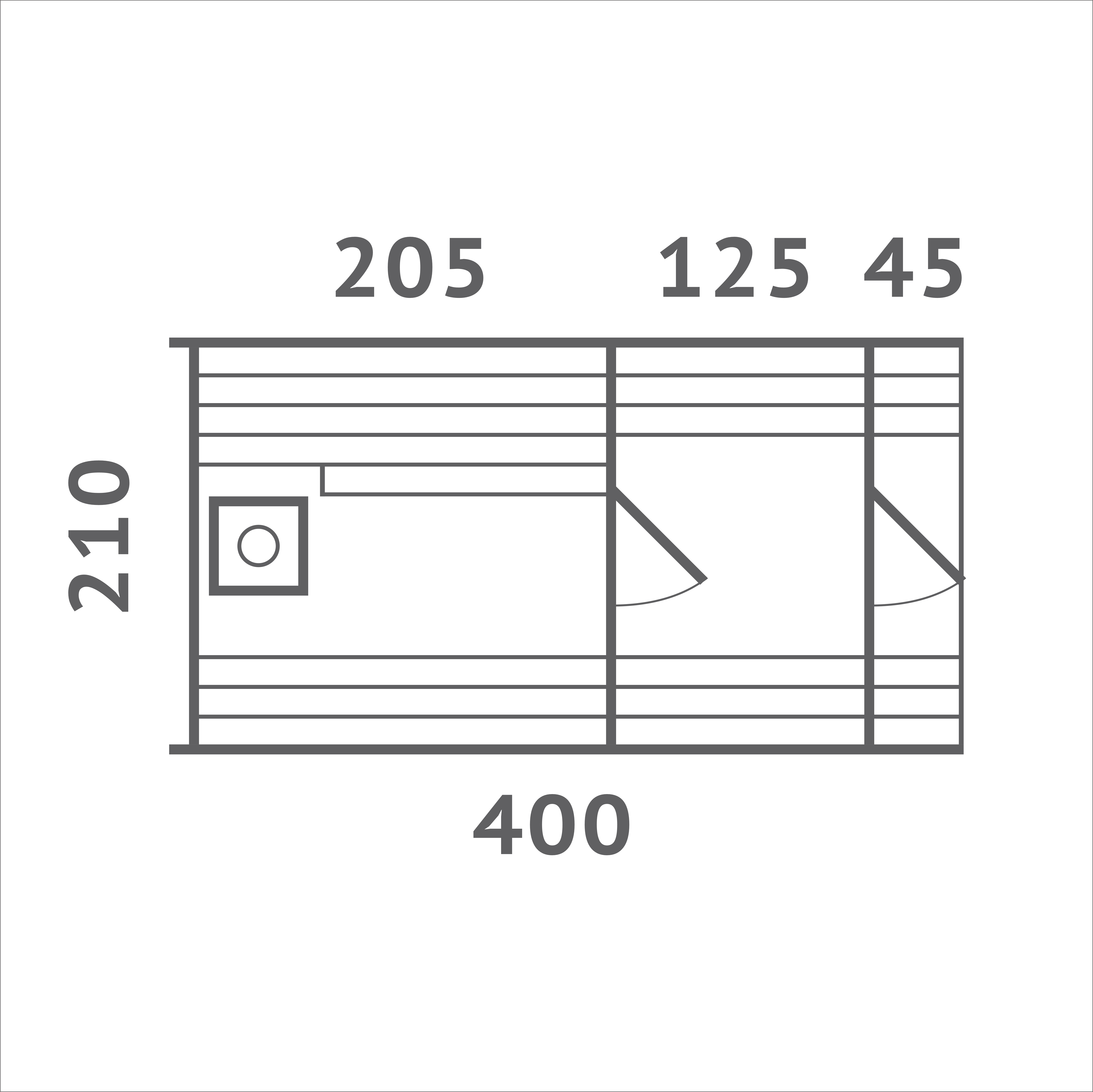 Баня КВАДРО СРЕДНЯЯ с верандой 0,5м