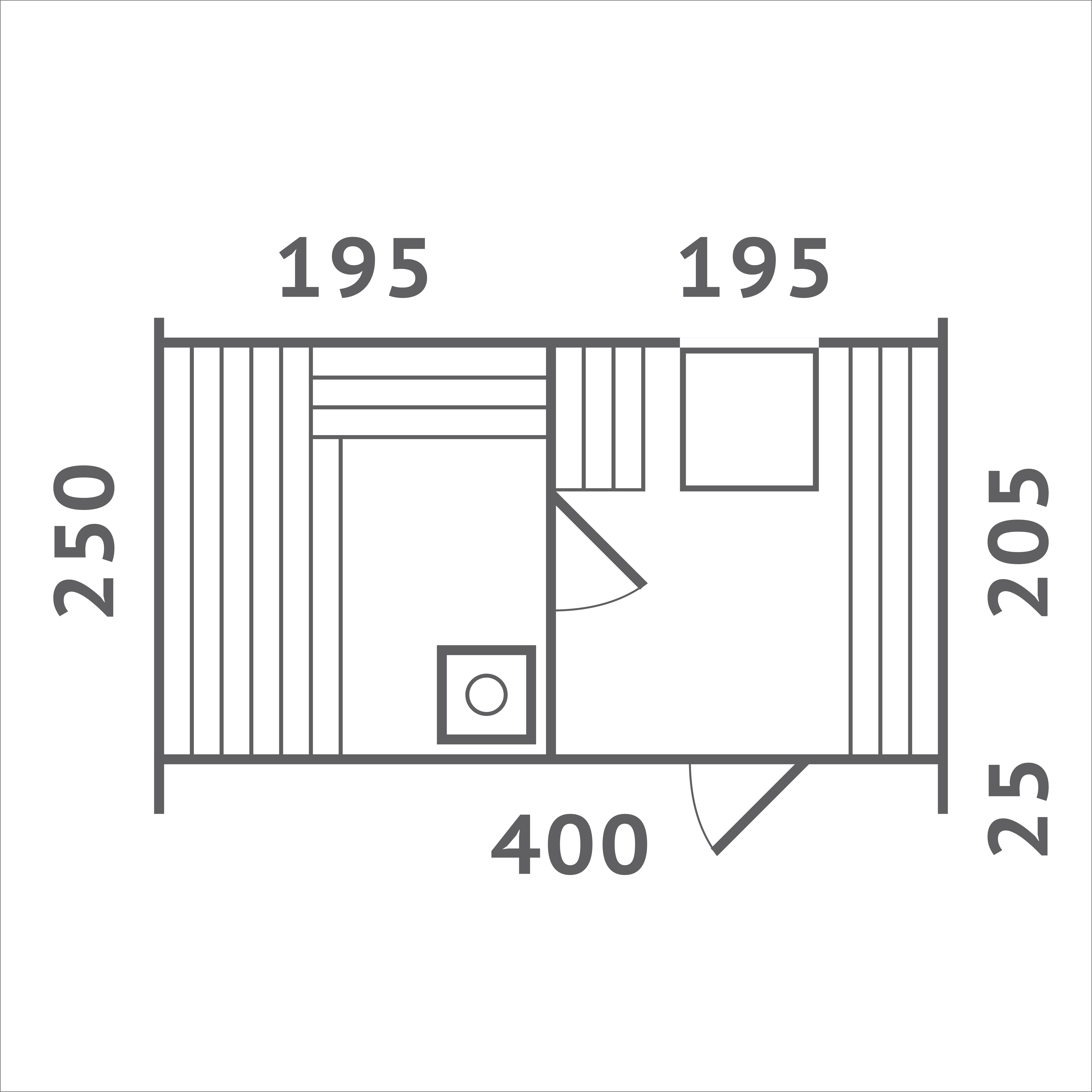 Баня КВАДРО ОВАЛ 4х2.5