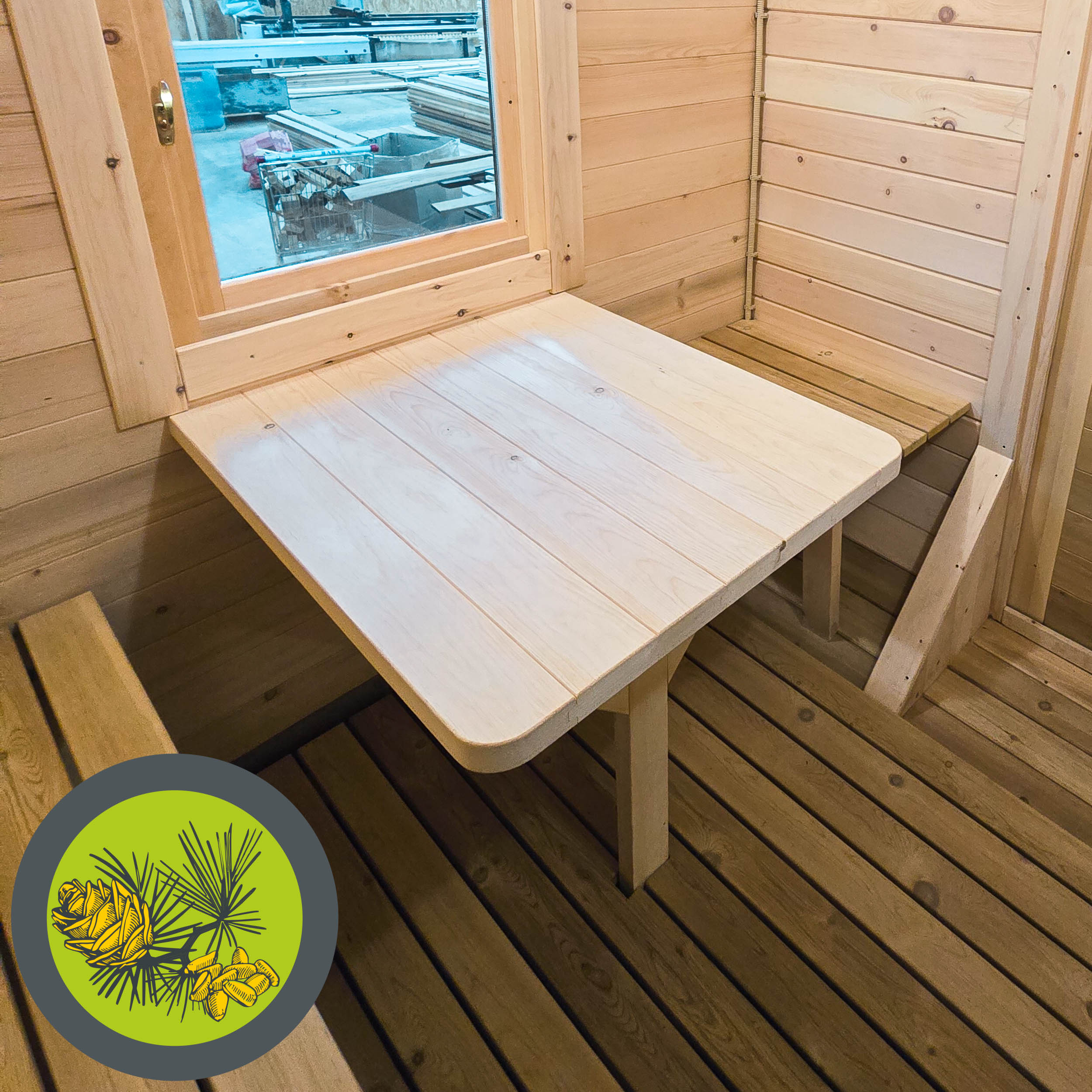 Баня КВАДРО СРЕДНЯЯ вход сбоку