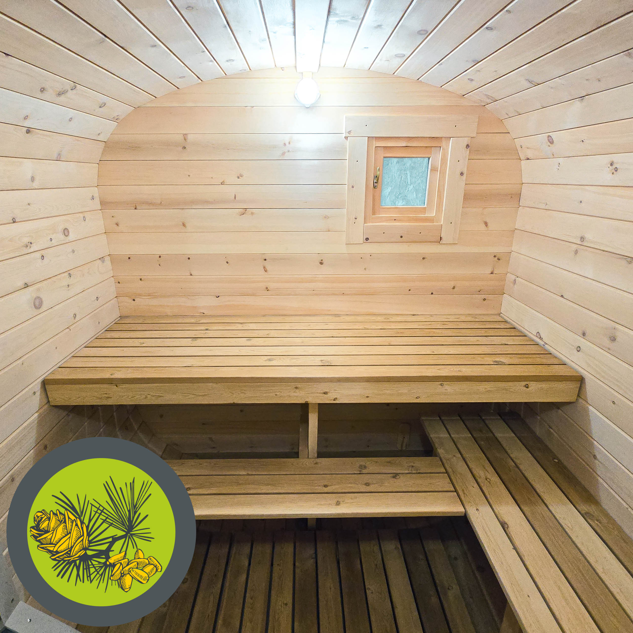 #585 Баня КВАДРО СРЕДНЯЯ вход сбоку