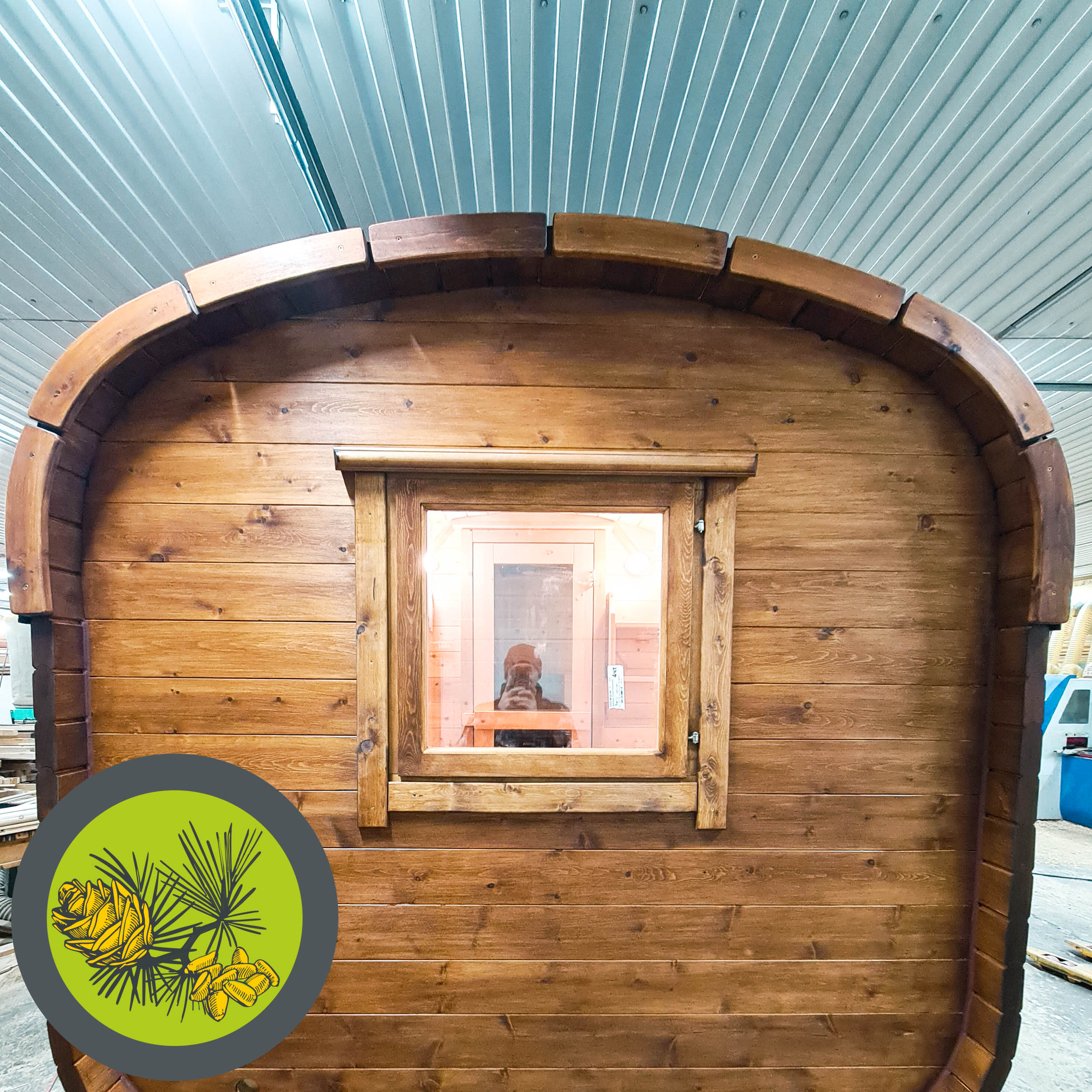 Окантовка торцов бани