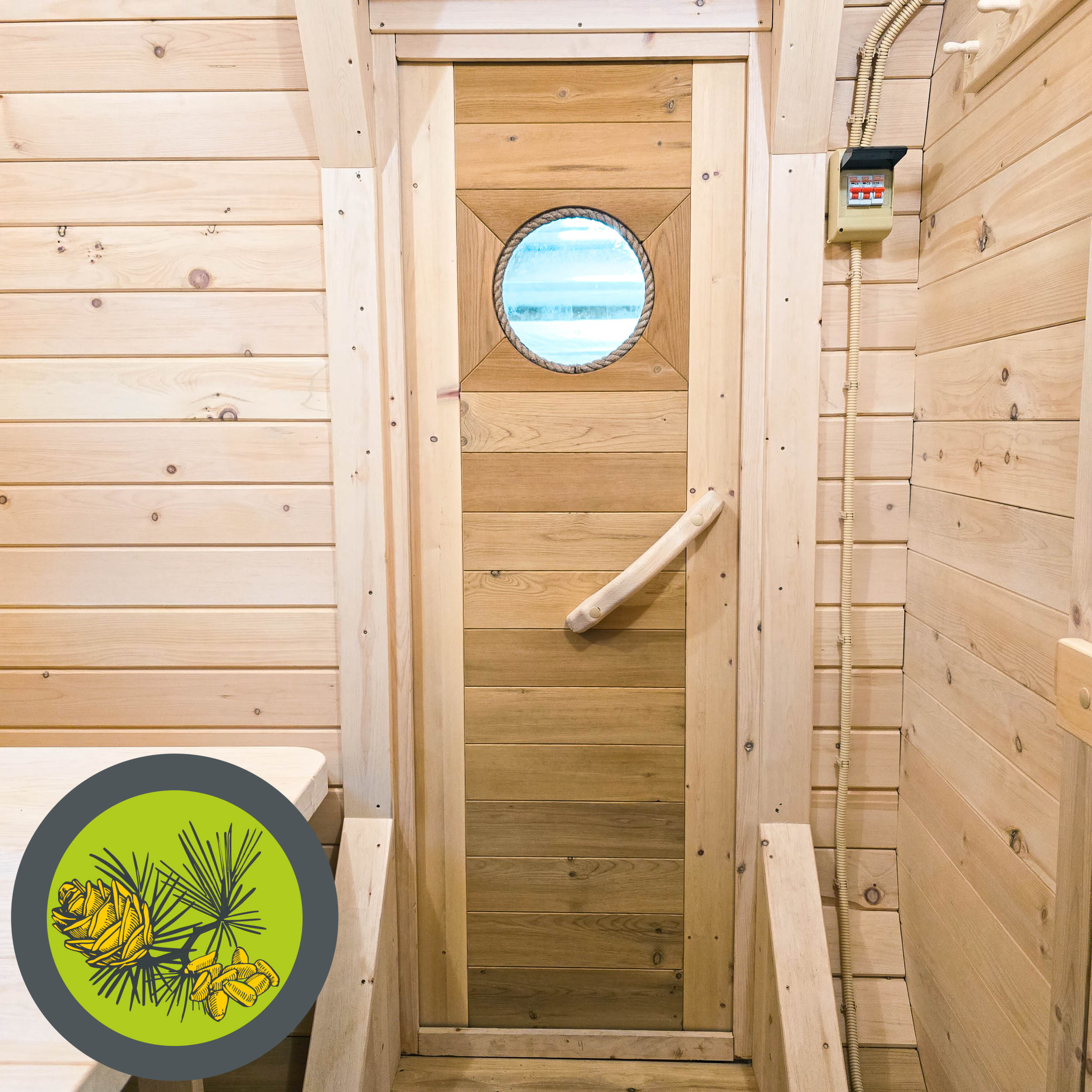 Баня КВАДРО СРЕДНЯЯ вход сбоку